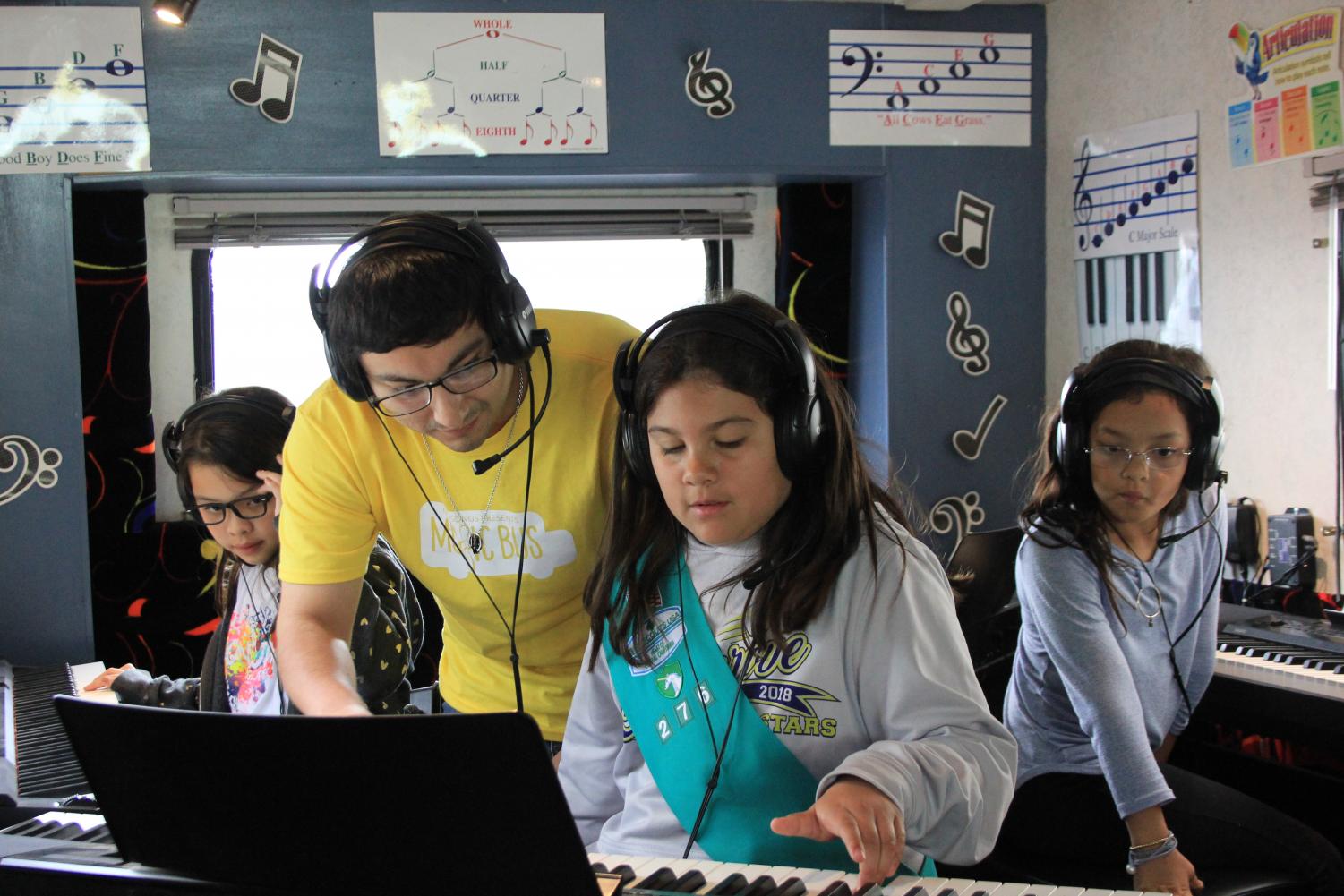 Bus serves as a musical learning experience for kids and young adults