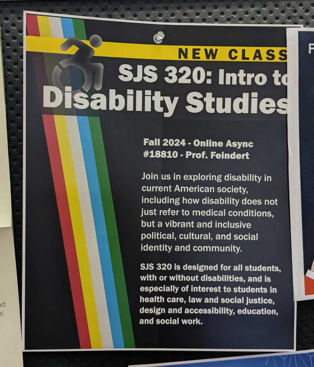 A new Introduction to Disabilities Studies class has been introduced this semester. The class is taught by English Professor Kerstin Feindert, teaching students the legal and institutional effects of disabilities. 