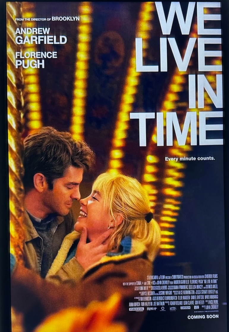  “We Live In Time,” released in theaters on Oct. 18, starring Florence Pugh and Andrew Garfield. The film explores grief and love throughout a couple’s decade-long relationship.